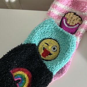 Girls size 6-8 years old super fun fuzzy socks